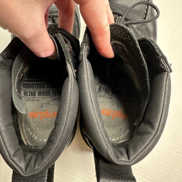 Sz 11 Irish Setter Ashby 6″ Black Leather Safety Toe Work Construction Boot Y2k - Picture 9 of 10